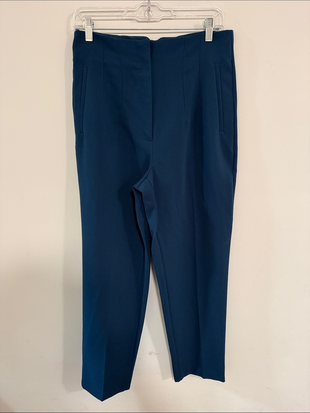 Zara Dark Teal Slim Tapered Pants